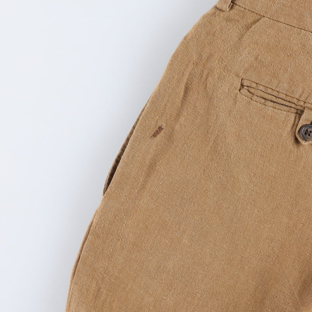 Ralph Lauren POLO by Ralph Lauren linen pants, slacks, men's size w34 linen Beige type Vintage Second Hand