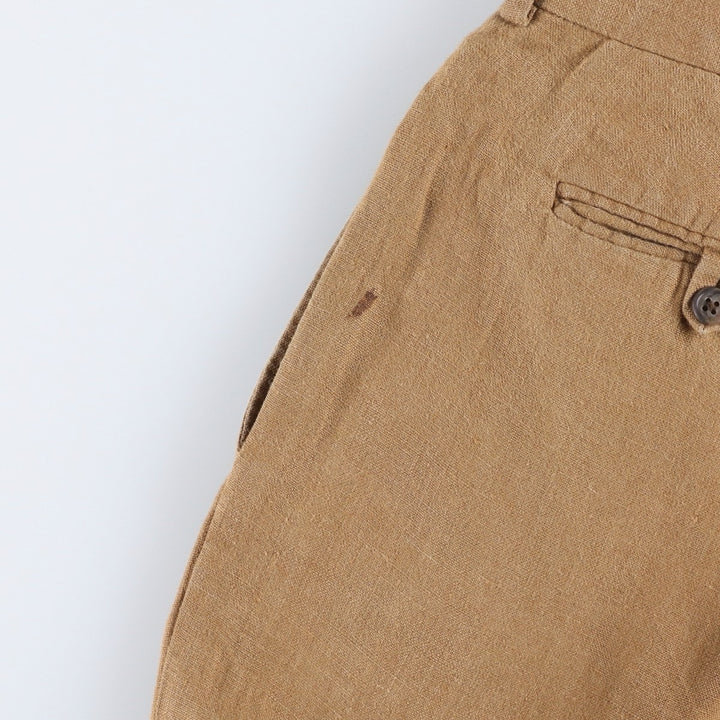 Ralph Lauren POLO by Ralph Lauren linen pants, slacks, men's size w34 linen Beige type Vintage Second Hand