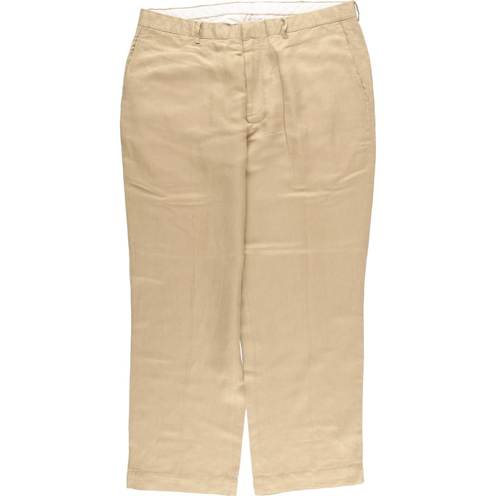Ralph Lauren POLO by Ralph Lauren Men's Slacks, Size W37 linen Beige type Vintage Second Hand