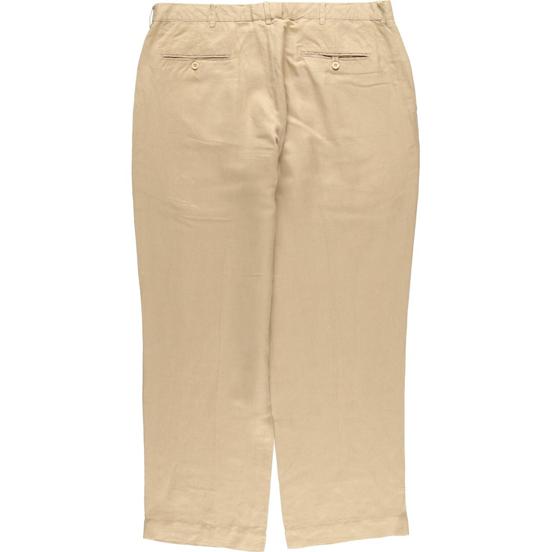 Ralph Lauren POLO by Ralph Lauren Men's Slacks, Size W37 linen Beige type Vintage Second Hand