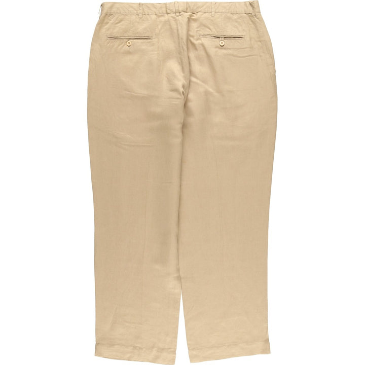 Ralph Lauren POLO by Ralph Lauren Men's Slacks, Size W37 linen Beige type Vintage Second Hand