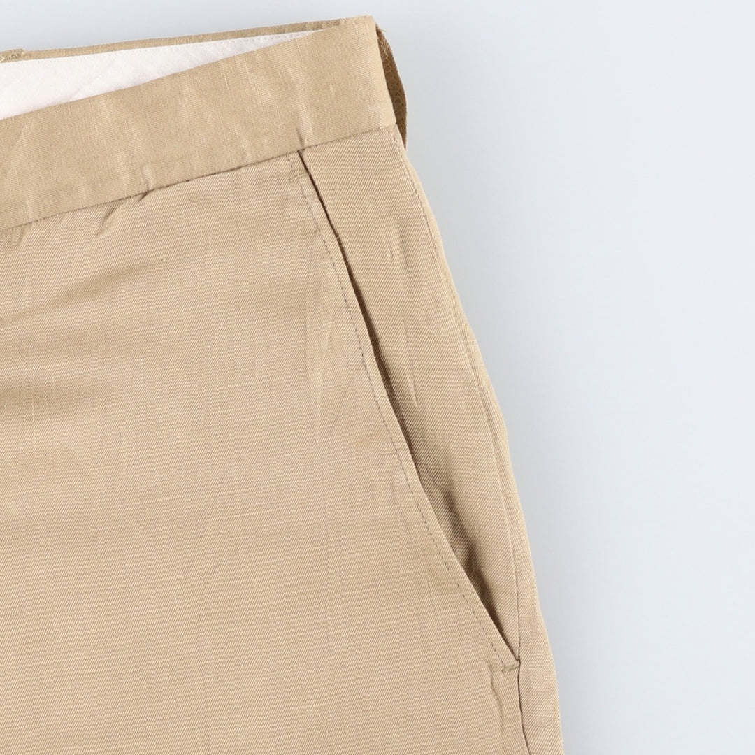 Ralph Lauren POLO by Ralph Lauren Men's Slacks, Size W37 linen Beige type Vintage Second Hand