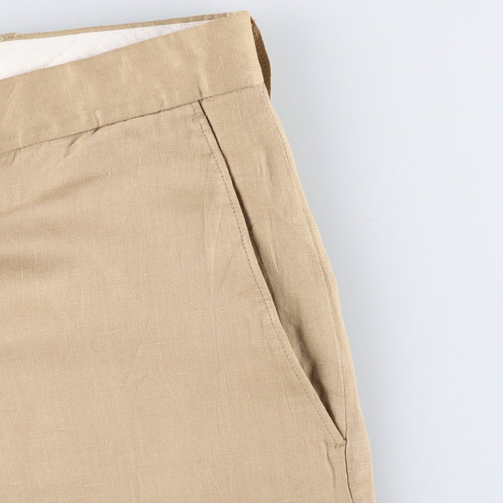 Ralph Lauren POLO by Ralph Lauren Men's Slacks, Size W37 linen Beige type Vintage Second Hand