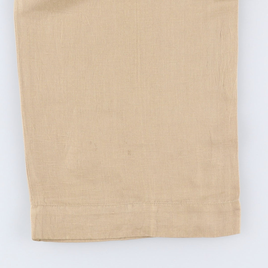 Ralph Lauren POLO by Ralph Lauren Men's Slacks, Size W37 linen Beige type Vintage Second Hand
