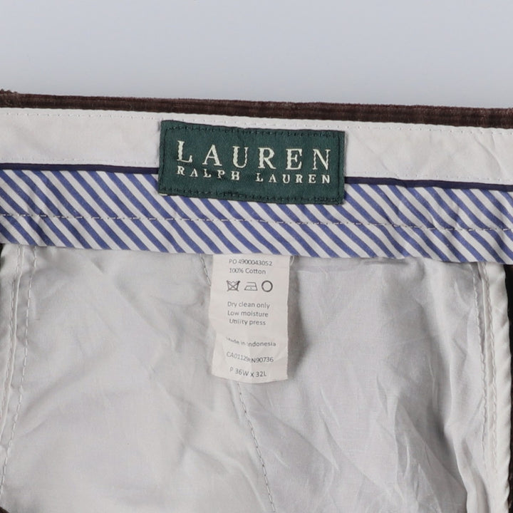 Ralph Lauren Lauren corduroy pants, men's size W37 cotton brown type Vintage Second Hand