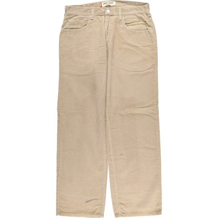 Levi's 569 Loose Straight Corduroy Pants, Men's, Size 34 cotton Beige type Vintage Second Hand