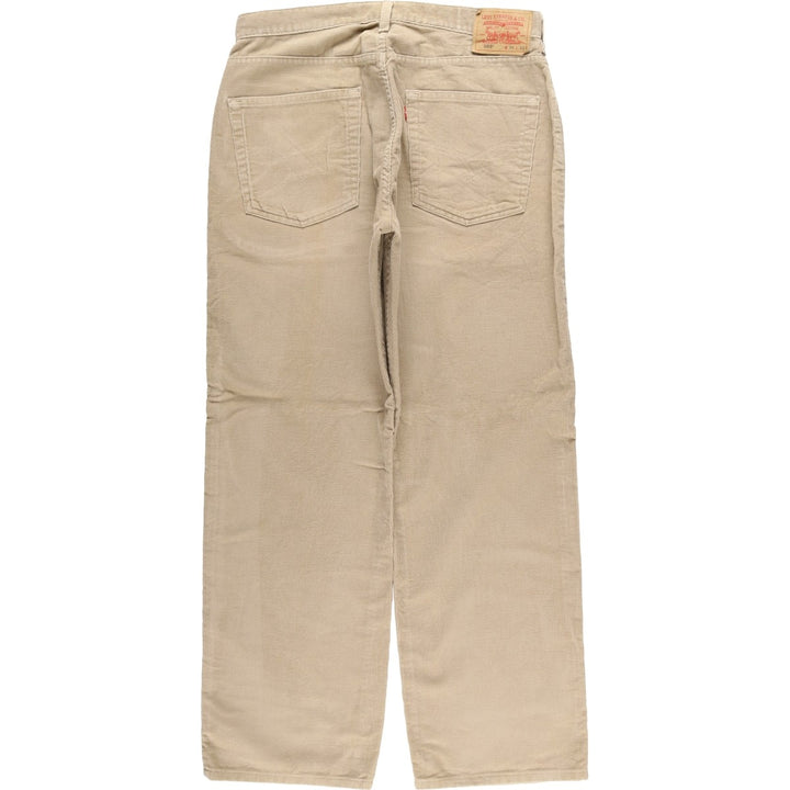 Levi's 569 Loose Straight Corduroy Pants, Men's, Size 34 cotton Beige type Vintage Second Hand