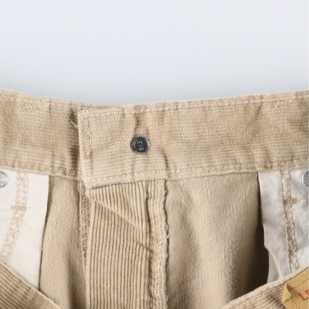 Levi's 569 Loose Straight Corduroy Pants, Men's, Size 34 cotton Beige type Vintage Second Hand
