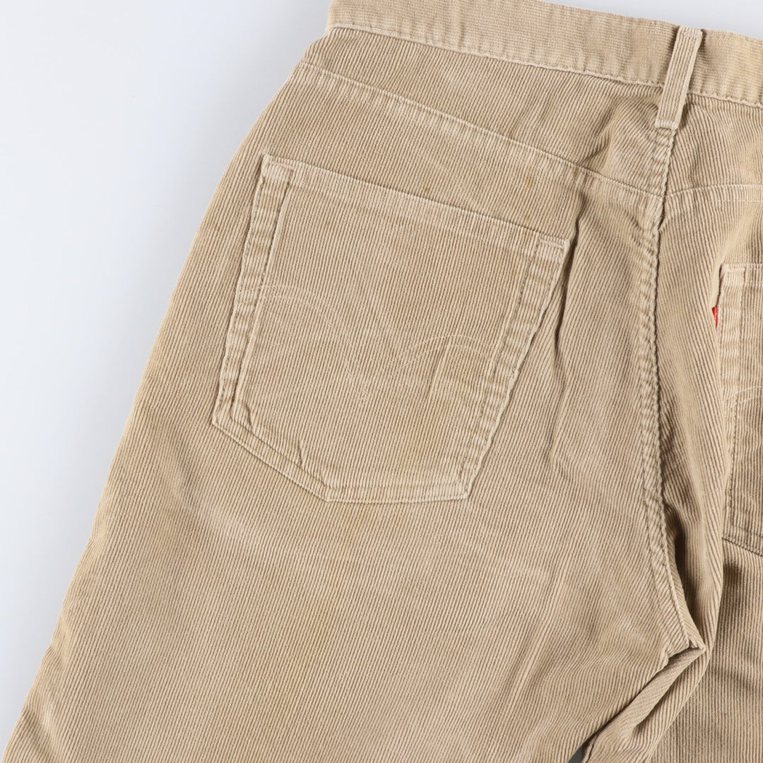Levi's 569 Loose Straight Corduroy Pants, Men's, Size 34 cotton Beige type Vintage Second Hand