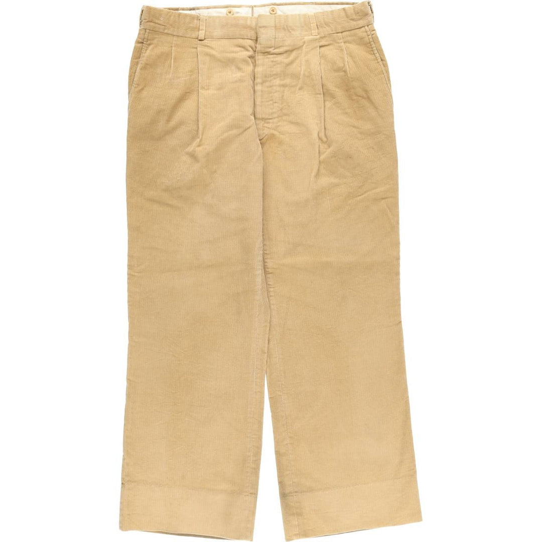 Brooks Brothers Brooksgate Corduroy Pants, Men's, Size W35 unclear Beige type Vintage Second Hand