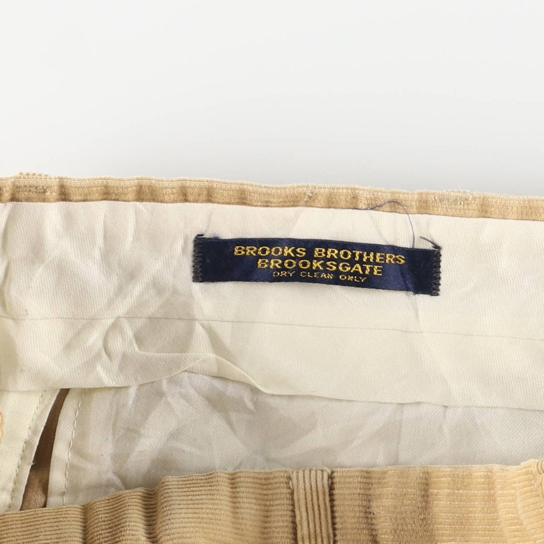 Brooks Brothers Brooksgate Corduroy Pants, Men's, Size W35 unclear Beige type Vintage Second Hand