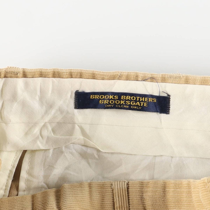 Brooks Brothers Brooksgate Corduroy Pants, Men's, Size W35 unclear Beige type Vintage Second Hand