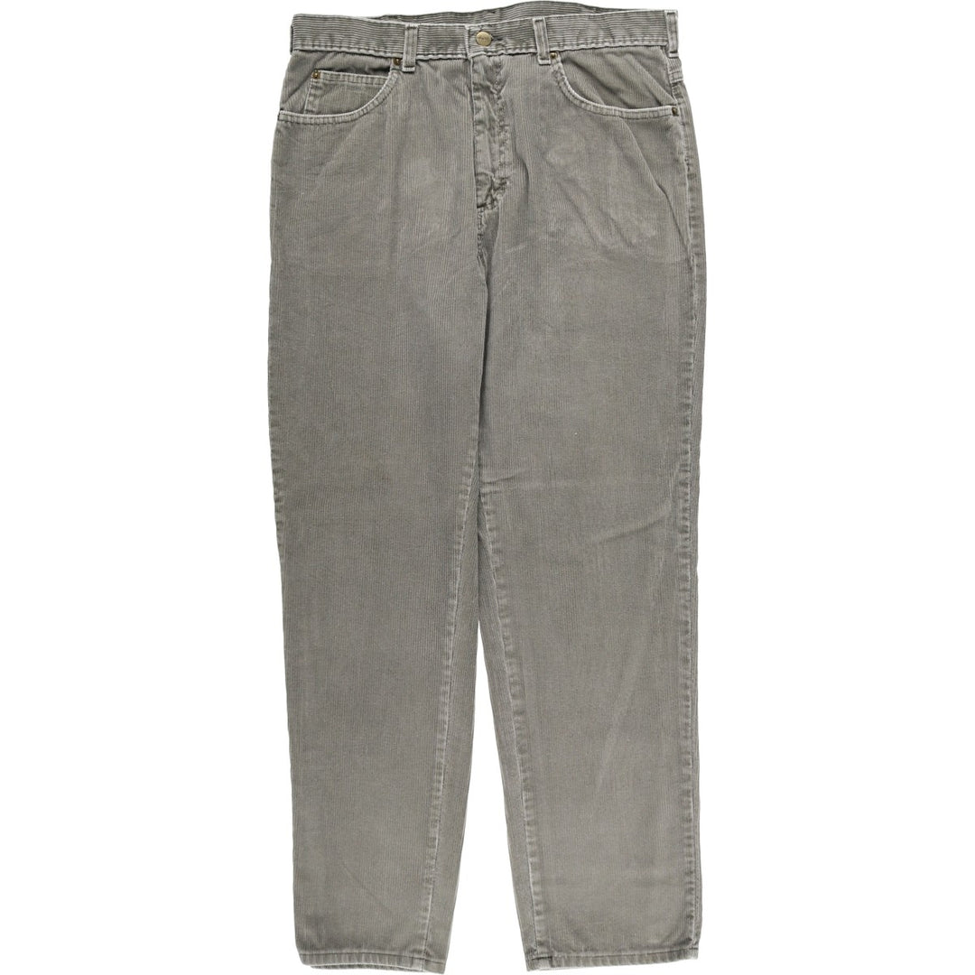 Vintage LLBean Double L Corduroy Pants from the 1980s-1990s, Made in USA, Men's Size W35 cotton gray type Vintage Second Hand