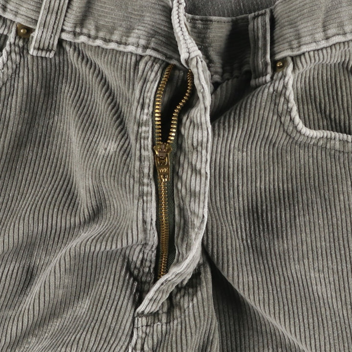 Vintage LLBean Double L Corduroy Pants from the 1980s-1990s, Made in USA, Men's Size W35 cotton gray type Vintage Second Hand