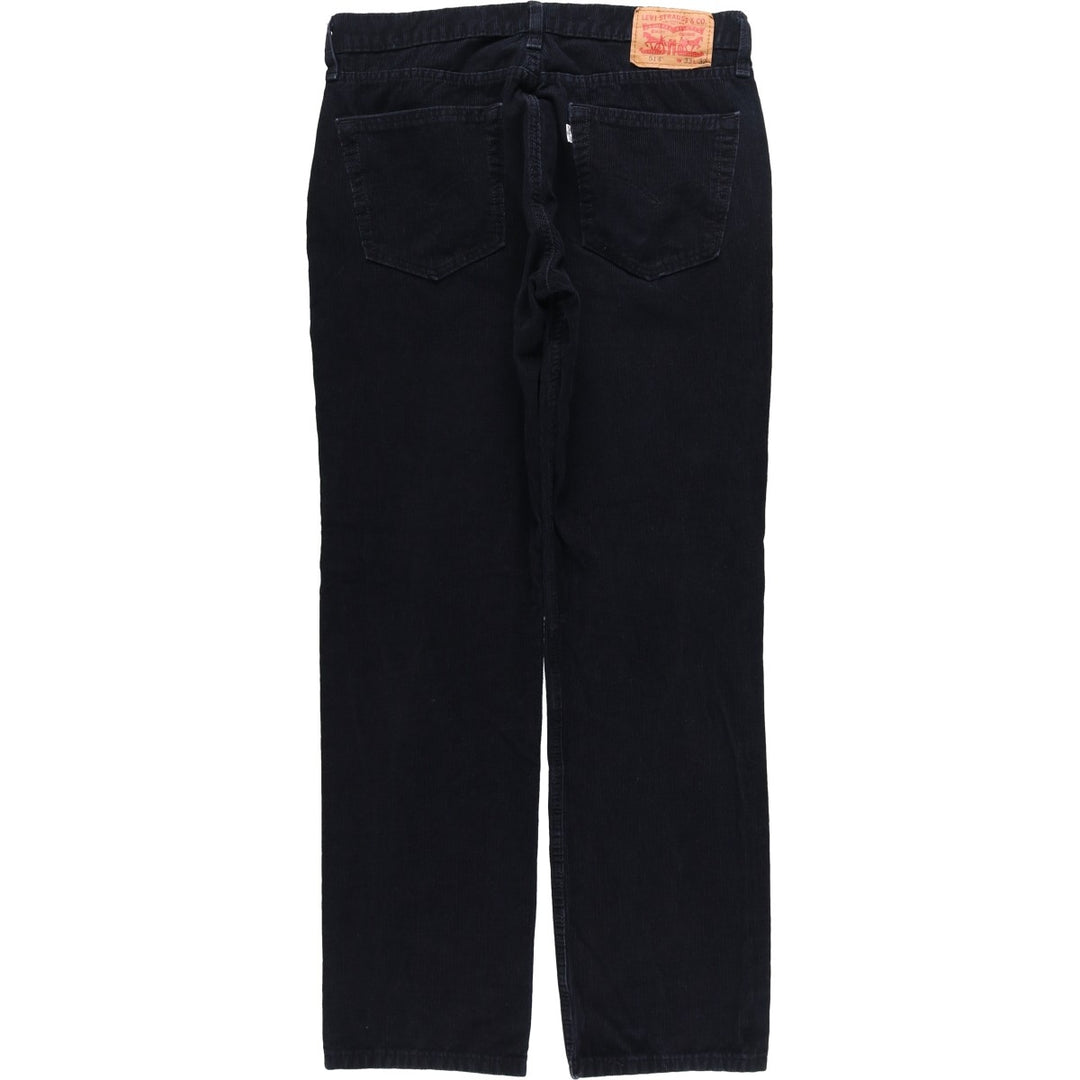 Levi's 514 Corduroy Pants, Men's, Size W34 cotton black type Vintage Second Hand
