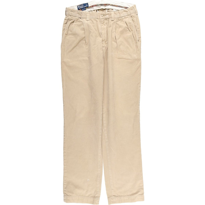 Ralph Lauren POLO by Ralph Lauren Corduroy Pants Men's W33 cotton Beige type Vintage Second Hand