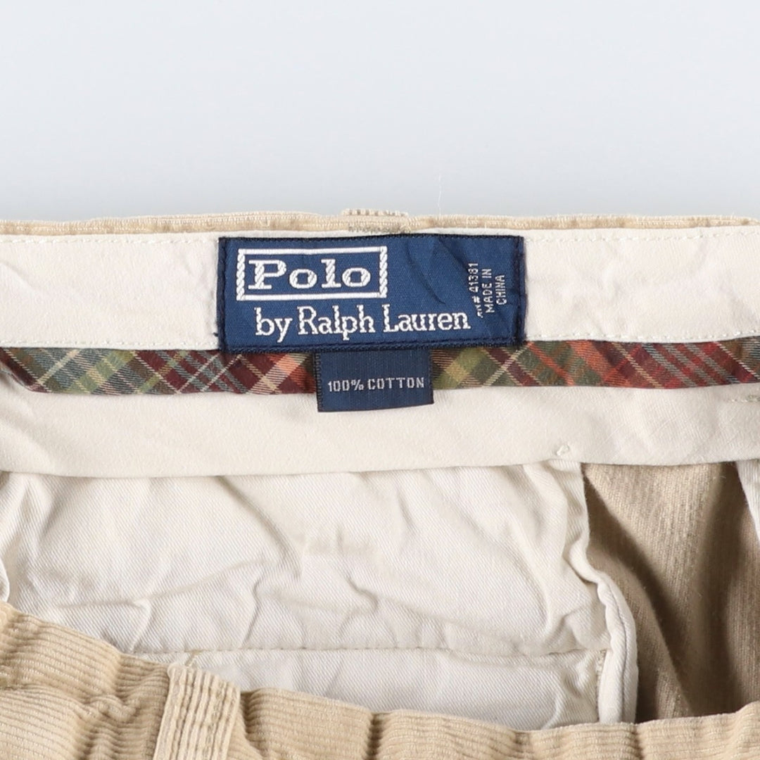 Ralph Lauren POLO by Ralph Lauren Corduroy Pants Men's W33 cotton Beige type Vintage Second Hand