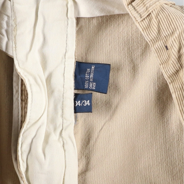 Ralph Lauren POLO by Ralph Lauren Corduroy Pants Men's W33 cotton Beige type Vintage Second Hand