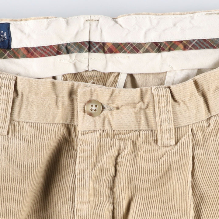 Ralph Lauren POLO by Ralph Lauren Corduroy Pants Men's W33 cotton Beige type Vintage Second Hand