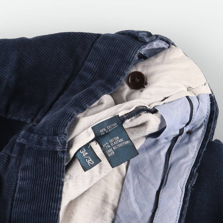 Ralph Lauren POLO by Ralph Lauren Classic Fit Corduroy Pants, Men's, Size W33 cotton Navy blue Vintage Second Hand