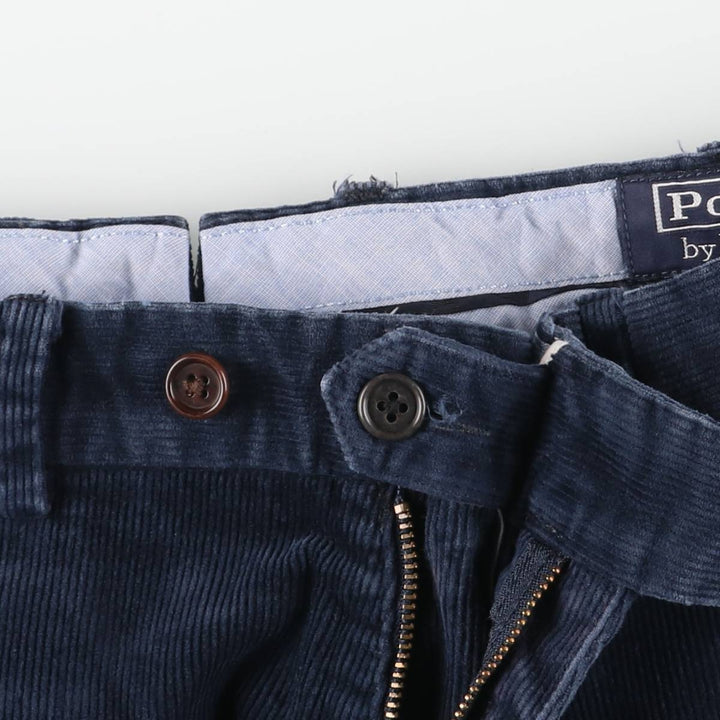 Ralph Lauren POLO by Ralph Lauren Classic Fit Corduroy Pants, Men's, Size W33 cotton Navy blue Vintage Second Hand