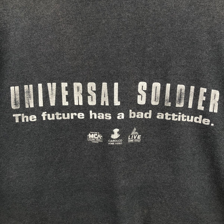 90'S Screen Stars Universal Soldier Movie T-Shirt, Made in USA, Men's XL (approx.) cotton black type Vintage Second Hand
