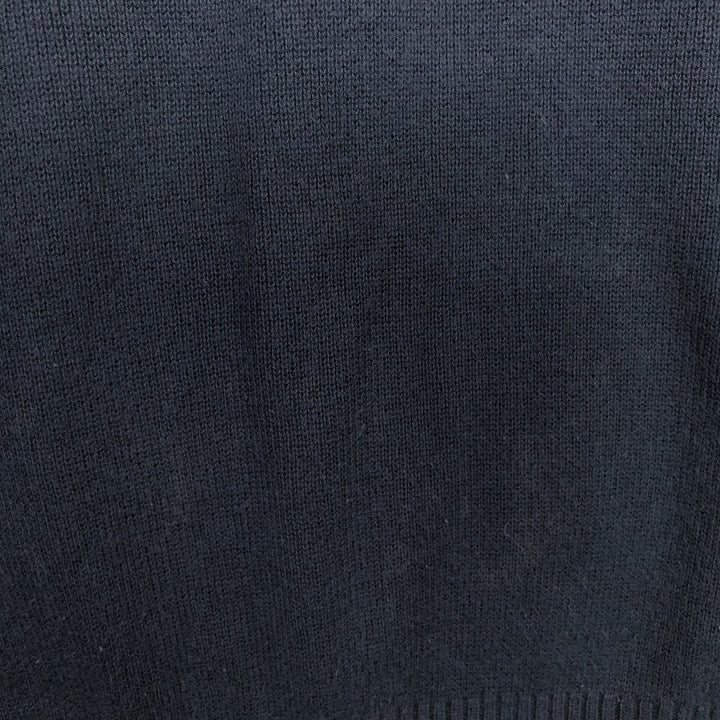 Ralph Lauren Chaps V-neck cotton knit sweater, men's size XL cotton navy blue type Vintage Second Hand