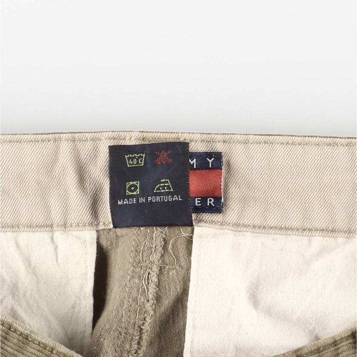 90'S Tommy Hilfiger Corduroy Pants Men's Size W32 cotton Khaki type beige Vintage Second Hand