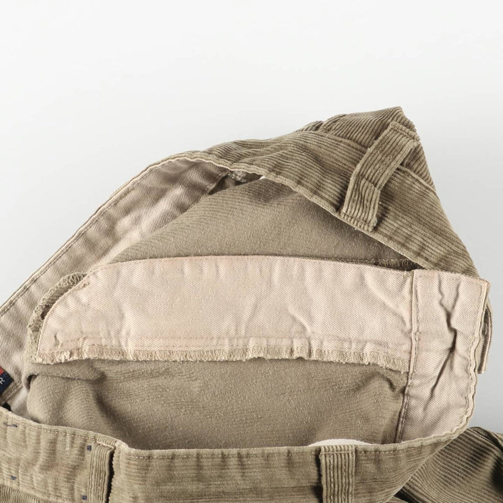 90'S Tommy Hilfiger Corduroy Pants Men's Size W32 cotton Khaki type beige Vintage Second Hand
