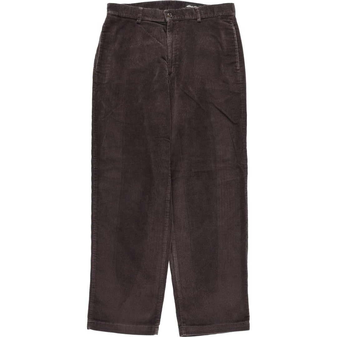 Eddie Bauer Men's Corduroy Pants, Size W33 cotton brown type Vintage Second Hand