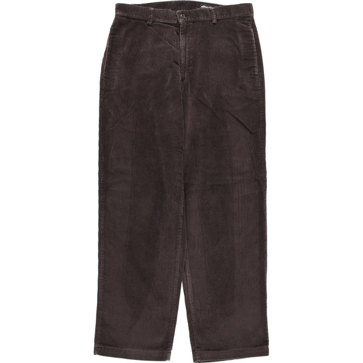 Eddie Bauer Men's Corduroy Pants, Size W33 cotton brown type Vintage Second Hand