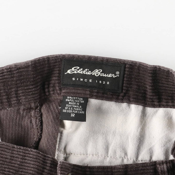 Eddie Bauer Men's Corduroy Pants, Size W33 cotton brown type Vintage Second Hand