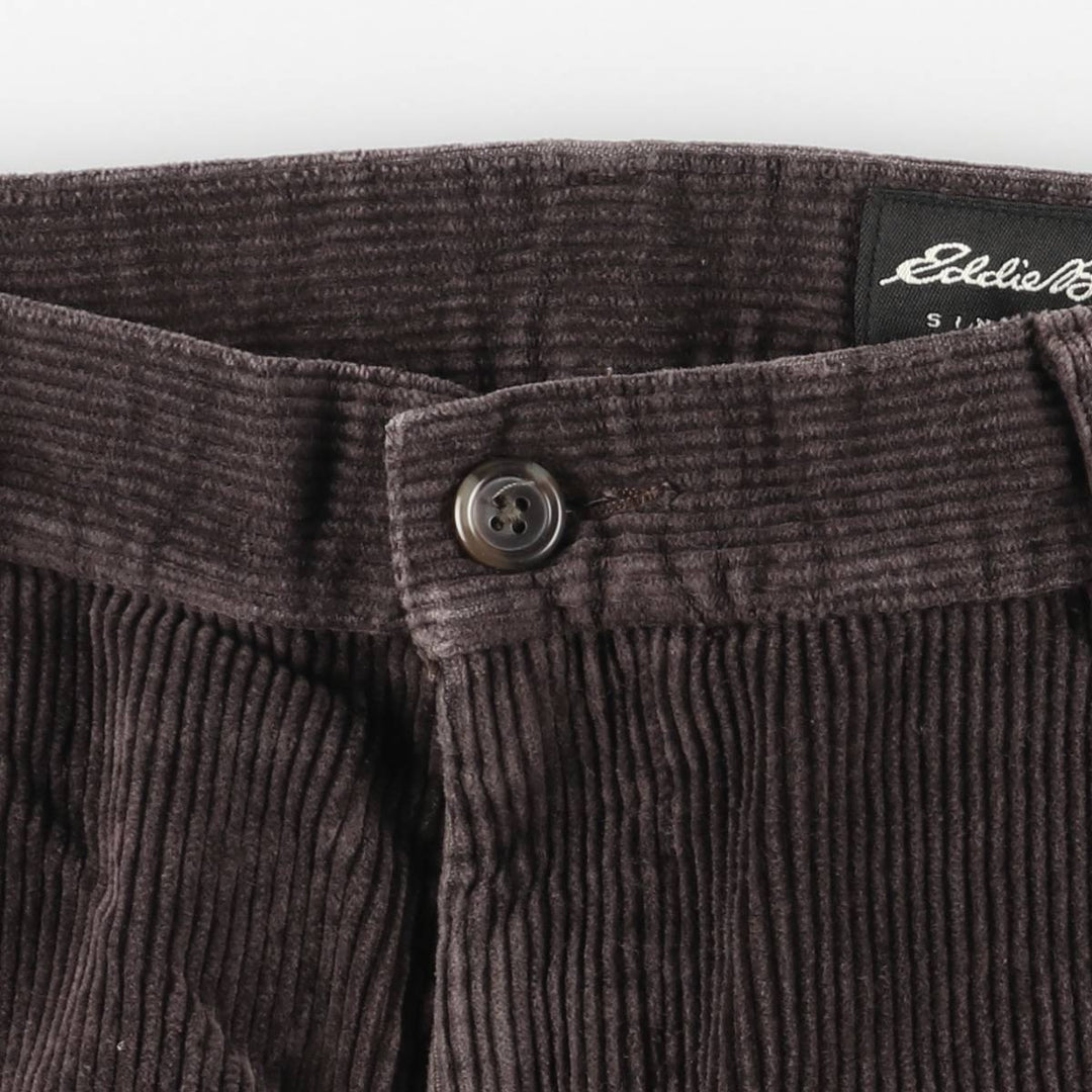 Eddie Bauer Men's Corduroy Pants, Size W33 cotton brown type Vintage Second Hand