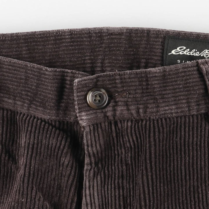 Eddie Bauer Men's Corduroy Pants, Size W33 cotton brown type Vintage Second Hand