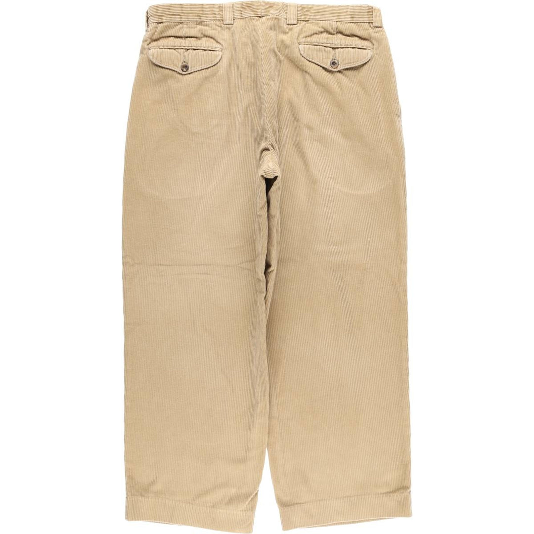LLBean Two-pleat Corduroy Pants, Men's, Size W36 cotton Beige type Vintage Second Hand