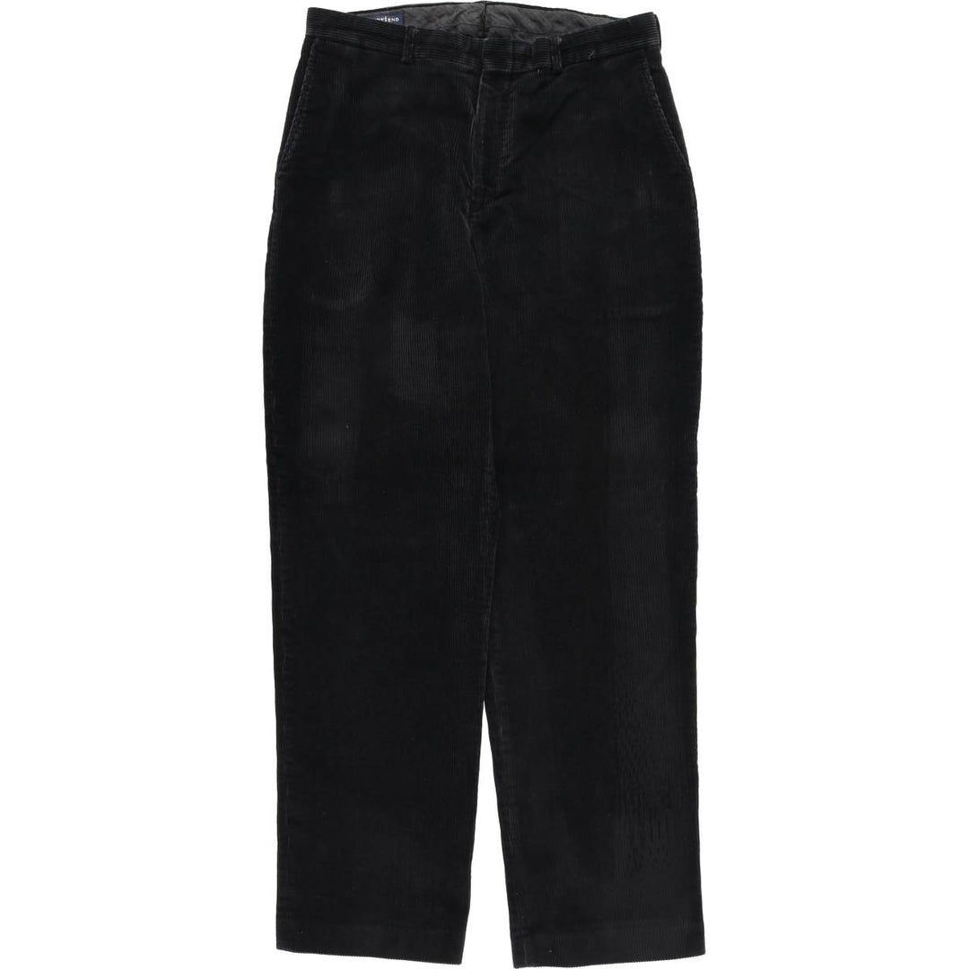LANDS' END Corduroy Pants Men's Size W34 cotton navy blue type Vintage Second Hand