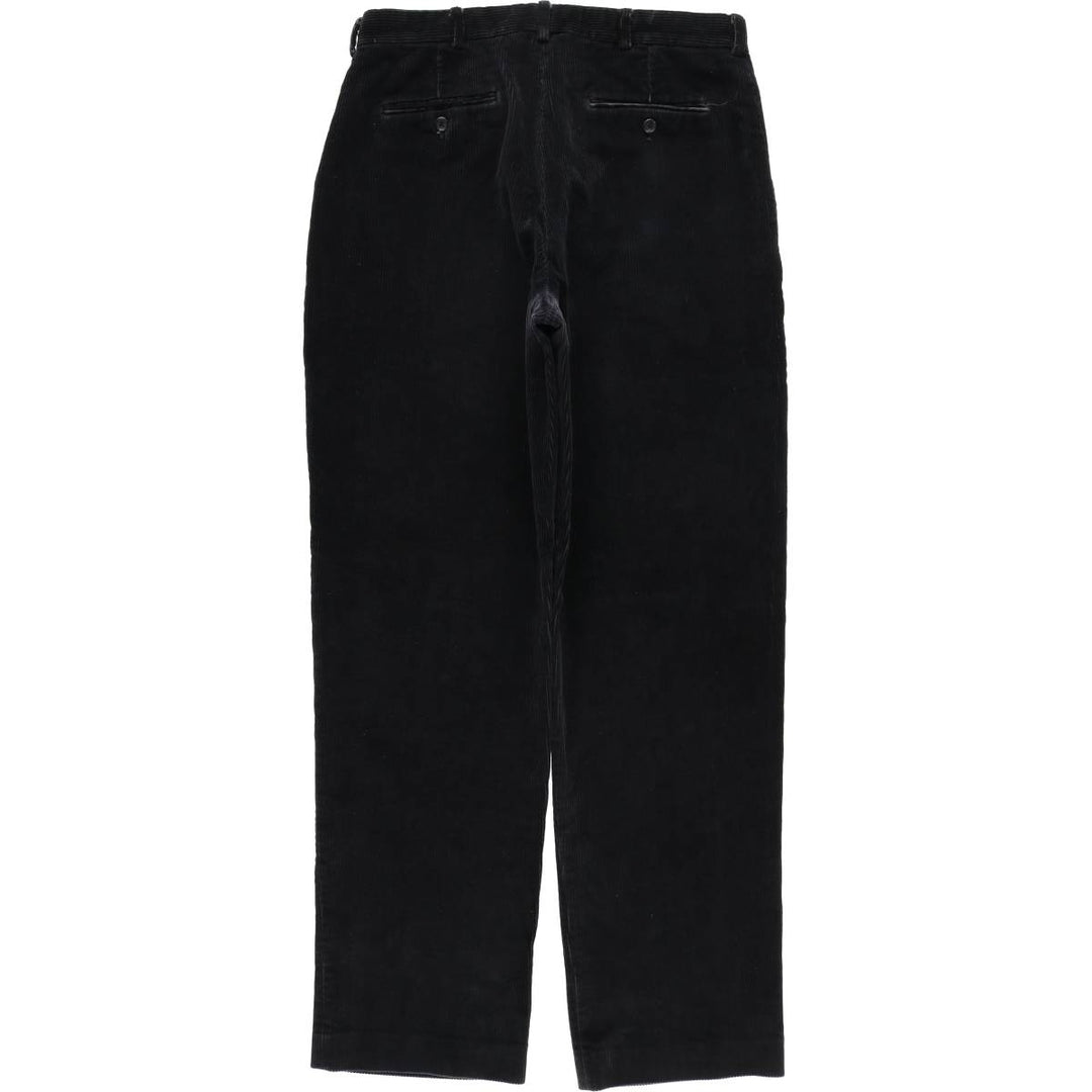 LANDS' END Corduroy Pants Men's Size W34 cotton navy blue type Vintage Second Hand