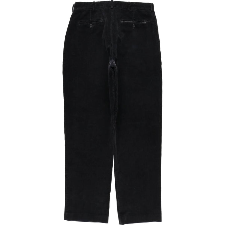 LANDS' END Corduroy Pants Men's Size W34 cotton navy blue type Vintage Second Hand