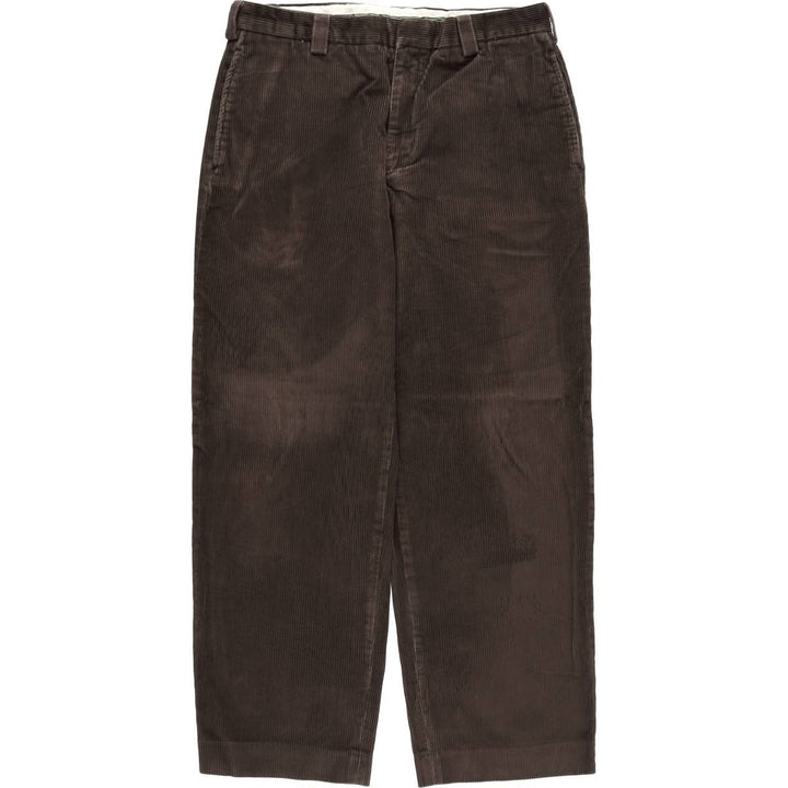 LLBean Natural Fit Corduroy Pants, Men's, Size 34 cotton brown type Vintage Second Hand