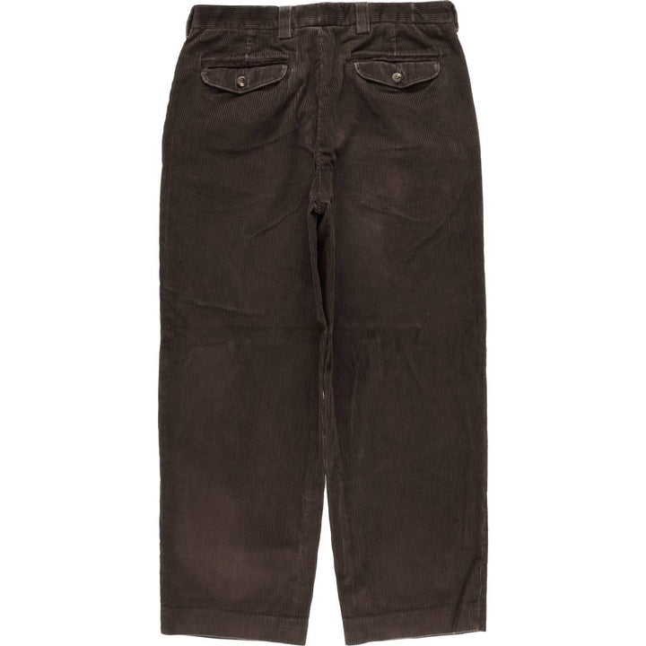LLBean Natural Fit Corduroy Pants, Men's, Size 34 cotton brown type Vintage Second Hand