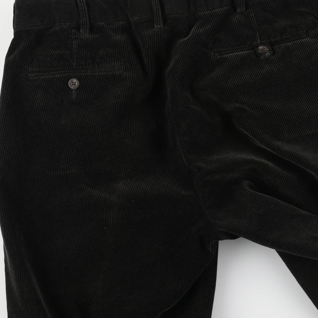 Ralph Lauren Polo by Ralph Lauren Men's Corduroy Pants, Size W34 cotton black type Vintage Second Hand