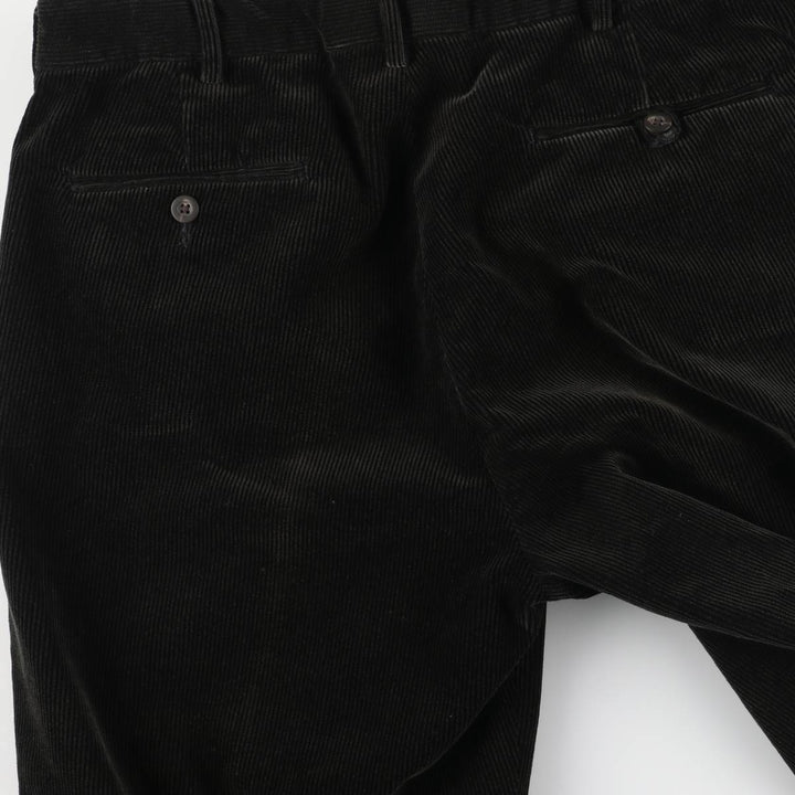 Ralph Lauren Polo by Ralph Lauren Men's Corduroy Pants, Size W34 cotton black type Vintage Second Hand