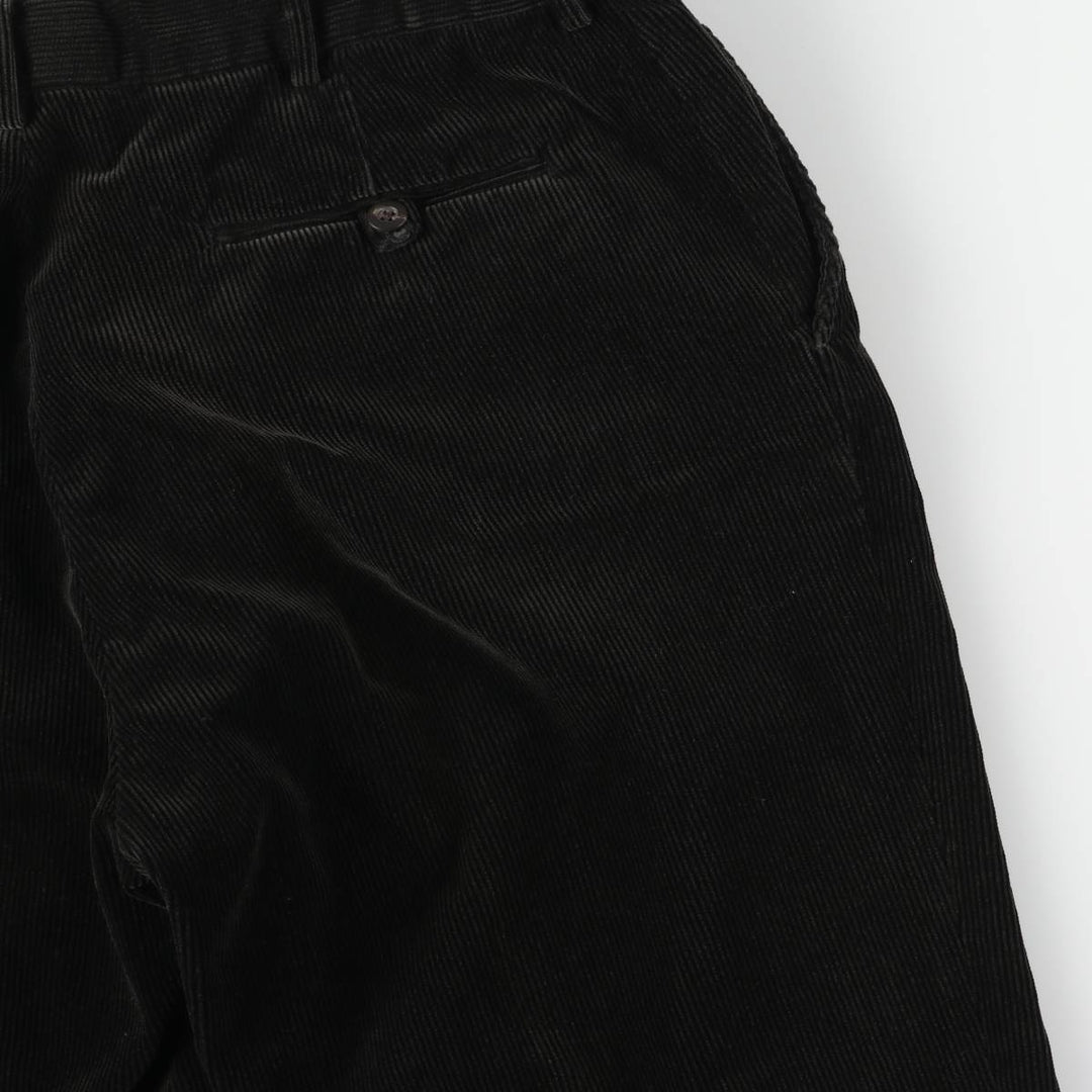 Ralph Lauren Polo by Ralph Lauren Men's Corduroy Pants, Size W34 cotton black type Vintage Second Hand