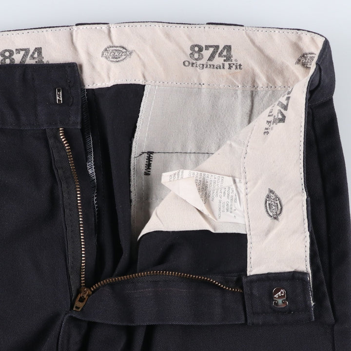 Dickies 874 Original Fit Work Pants for Men, W32 equivalent polyester navy blue type Vintage Second Hand