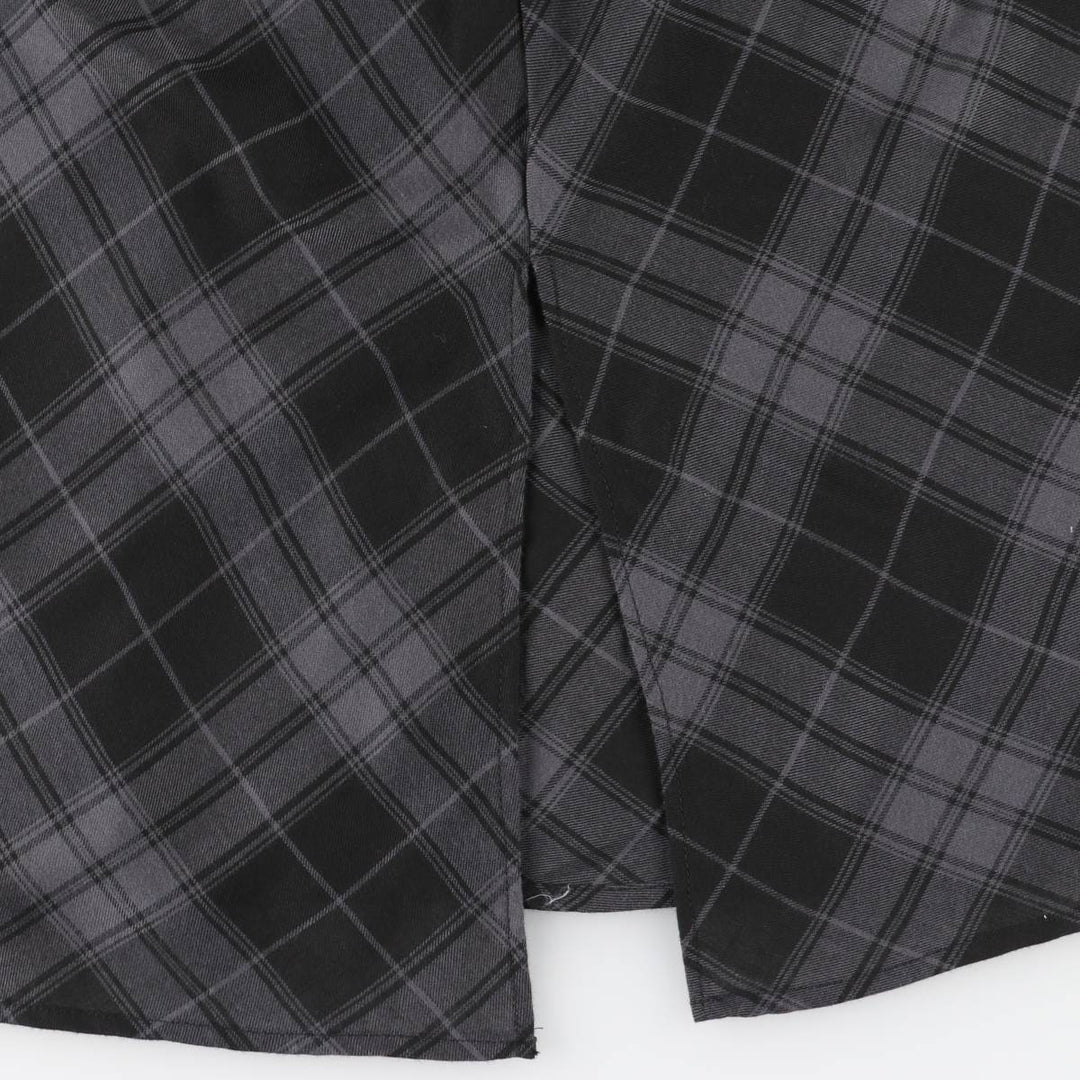 TIME ANG TRU Check Pattern Long Camisole Dress, Women's XL polyester black type Vintage Second Hand