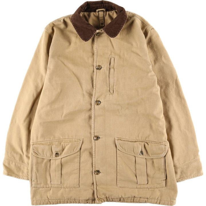 Eddie Bauer Hunting Jacket, Men's XL cotton Beige type Vintage Second Hand