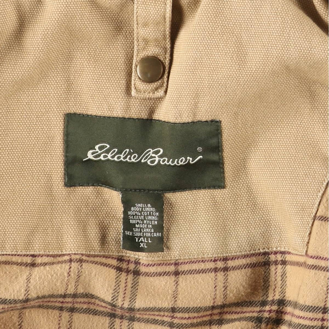 Eddie Bauer Hunting Jacket, Men's XL cotton Beige type Vintage Second Hand