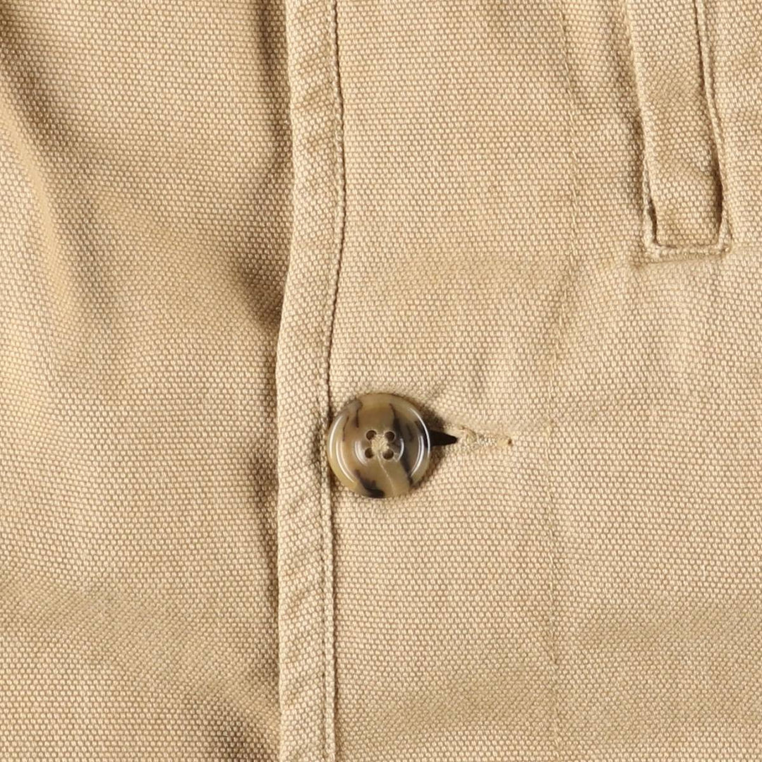 Eddie Bauer Hunting Jacket, Men's XL cotton Beige type Vintage Second Hand
