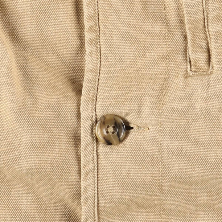 Eddie Bauer Hunting Jacket, Men's XL cotton Beige type Vintage Second Hand