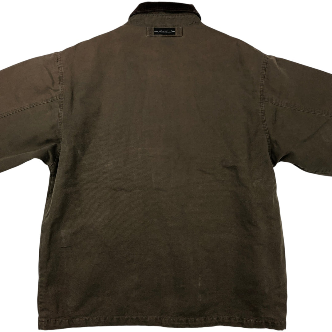 90s-00'S Eddie Bauer Hunting Jacket, Men's XL cotton brown type Vintage Second Hand